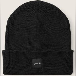 Victoria’s Secret PINK Black Knit Beanie